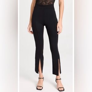 Commando Black Cropped Pants with Slit